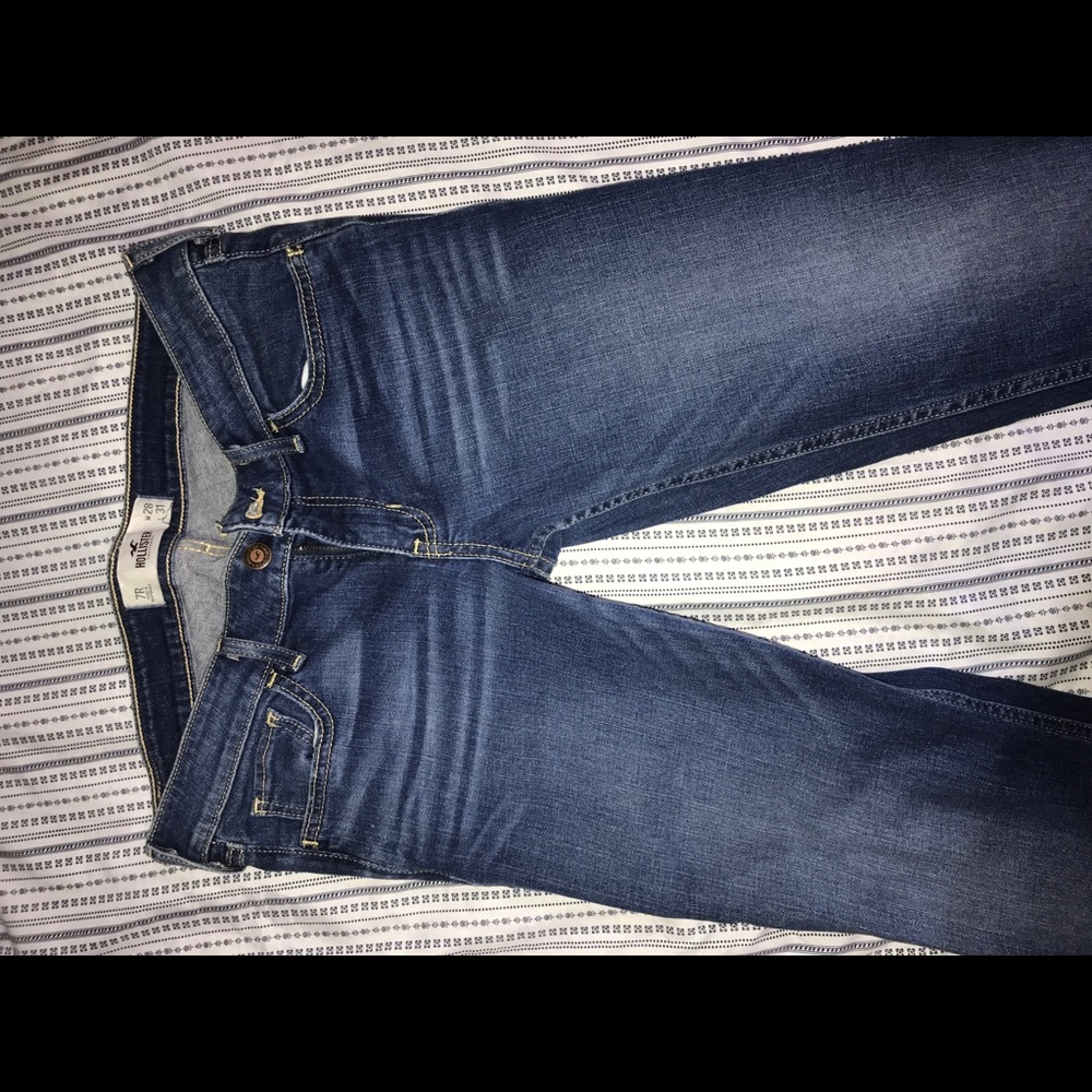 Hollister Low Rise Blue Skinny Jeans